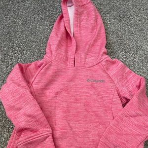 Girls pink Columbia sweatshirt